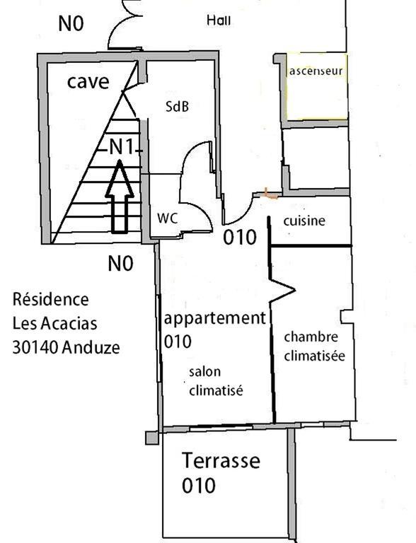 Appartement 10 Des Acacias Anduze Pokój zdjęcie